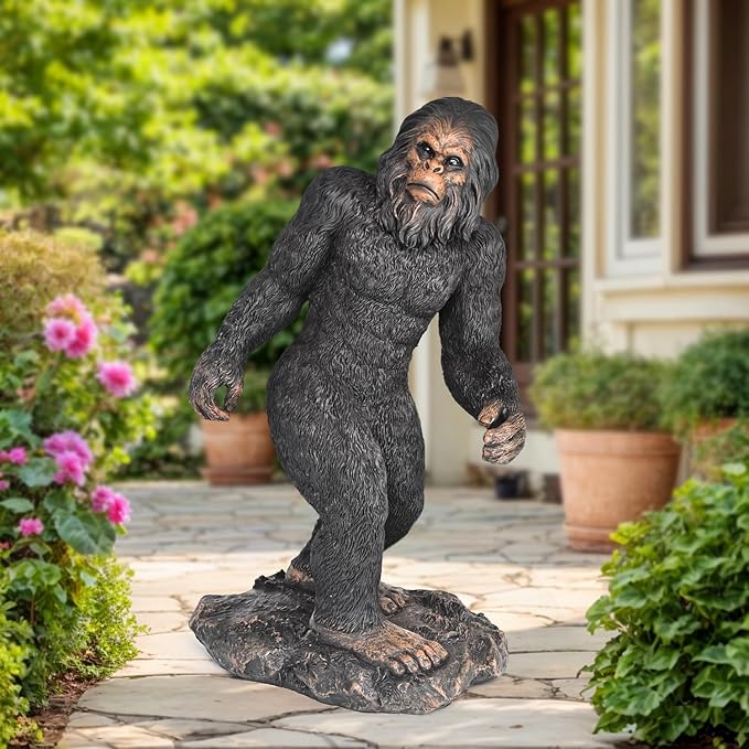 Garden Statues Bigfoot Yard Decor - Grandpa Yeti Large Lawn Products Birthday Decorations Life Size Sasquatch Figurine Resin Tall Outdoor Sculpture for Outside Patio Front Porch-HomvellaHome