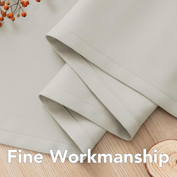 H.VERSAILTEX Room Darkening Curtains for Living Room Light Reducing Thermal Insulated Window Treatment Panels/Drapes Grommet Top 2 Panels (Pale Oak - 52 x 96 Inches)-HomvellaHome