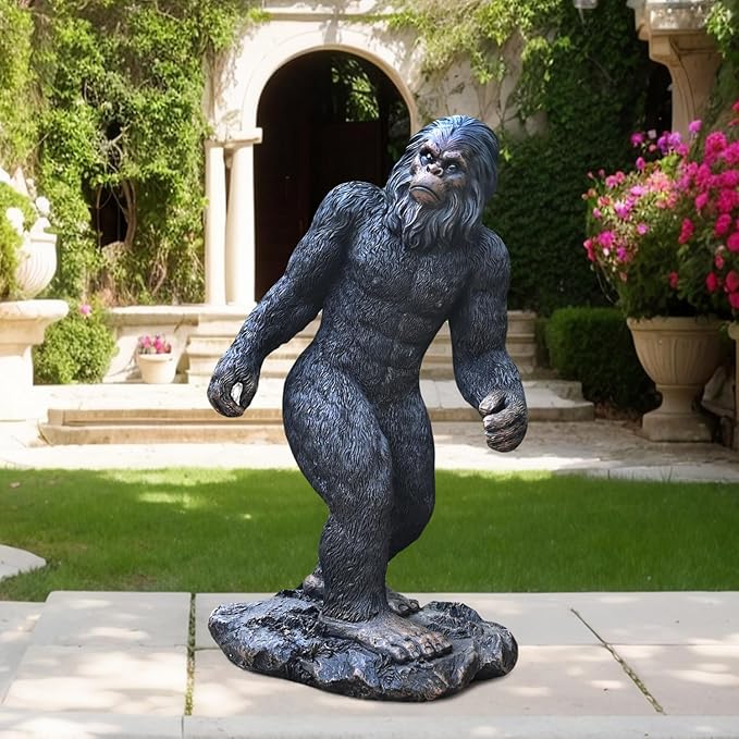 Garden Statues Bigfoot Yard Decor - Grandpa Yeti Large Lawn Products Birthday Decorations Life Size Sasquatch Figurine Resin Tall Outdoor Sculpture for Outside Patio Front Porch-HomvellaHome