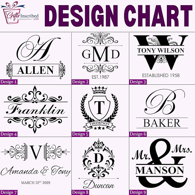 Gifts Inscribed Custom Whiskey Decanter Bottle (750 ml) - Personalized Glass Liquor Decanter Set - Customized Glassware - Engraved Whisky Glassware Gift for Wedding, Groomsman, Anniversary, Birthday-HomvellaHome