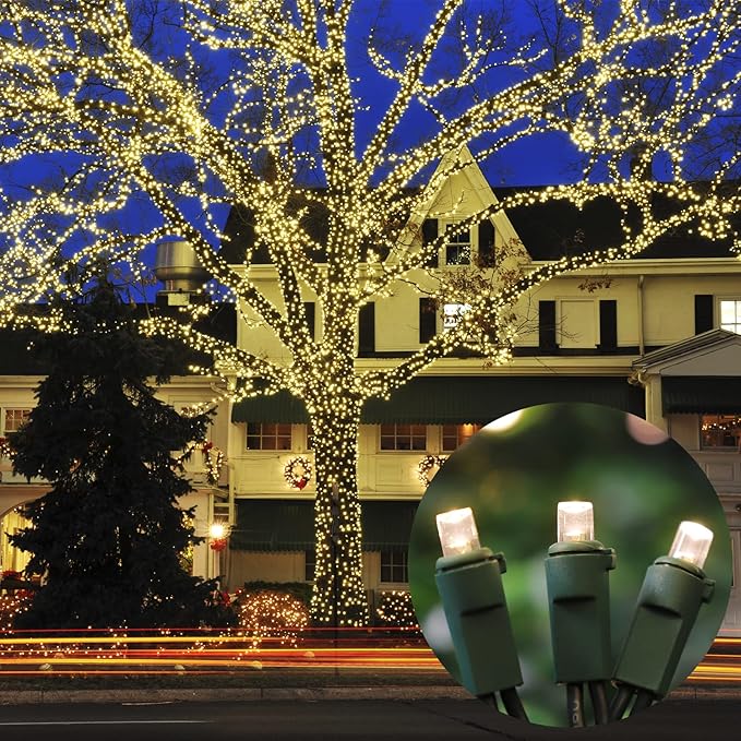 100 Count Warm White - String Lights - 21.6FT LED Christmas Lights, Mini led Lights for Indoor Outdoor Home Holiday Party Wedding Independence Day Decoration-HomvellaHome