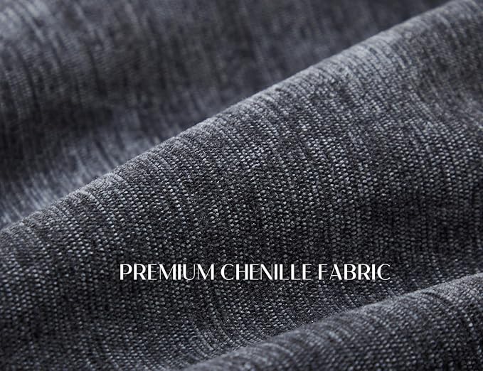 110 Inch Cloud Sectional Couches for Living Room, Convertible L Shaped Couch with Ottoman, 3 Seater Modular Sectional Sofa, Grey-HomvellaHome