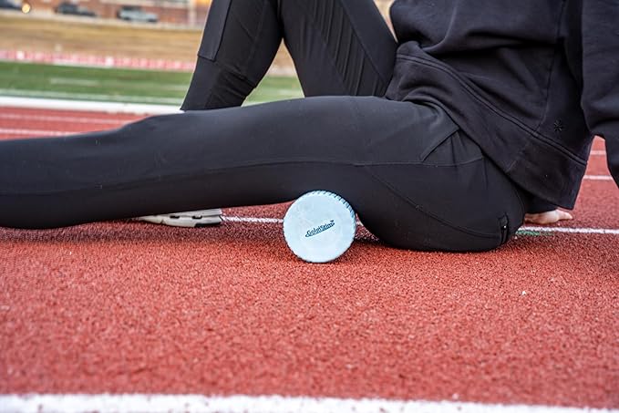 11.8 Inch Medium Density Foam Massage Roller - Light Blue Trigger Point Massage Roller for Deep Tissue Excercise, Massage and Recovery by GolgiStim-HomvellaHome