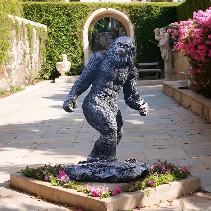 Garden Statues Bigfoot Yard Decor - Grandpa Yeti Large Lawn Products Birthday Decorations Life Size Sasquatch Figurine Resin Tall Outdoor Sculpture for Outside Patio Front Porch-HomvellaHome
