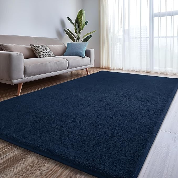 Sour Lemon 8x10 Area Rugs for Living Room, Soft Large Area Rug Fluffy Rugs for Bedroom，Machine Washable Area Rug Non Slip Carpet Rug for Living Room Playroom Kids Room Home Decor-HomvellaHome