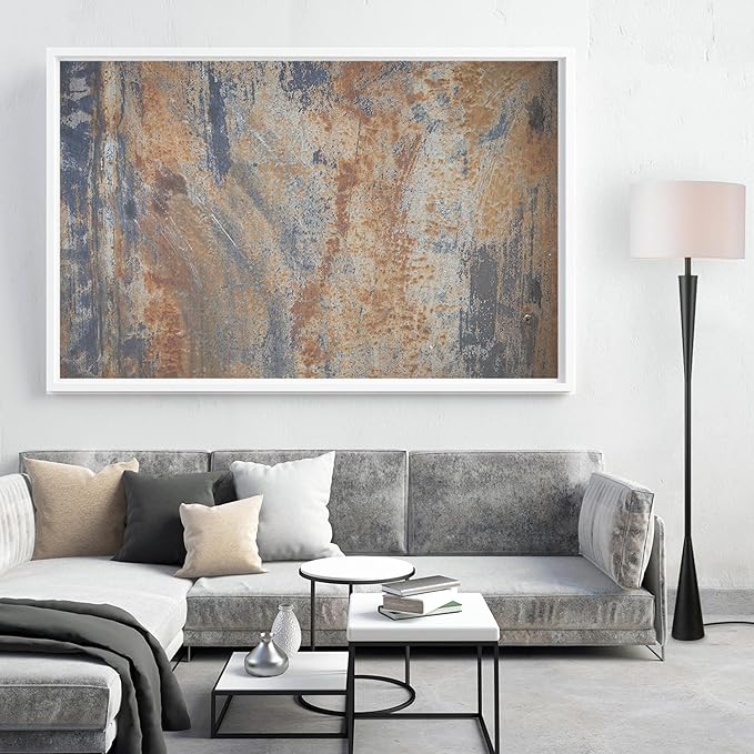 Globe Electric 67224 70" Floor Lamp, Matte Black Finish, White Fabric Shade, Modern Tapered Frame, E26 Base, Contemporary Living Room and Bedroom Lighting-HomvellaHome