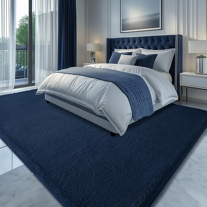 Sour Lemon 8x10 Area Rugs for Living Room, Soft Large Area Rug Fluffy Rugs for Bedroom，Machine Washable Area Rug Non Slip Carpet Rug for Living Room Playroom Kids Room Home Decor-HomvellaHome