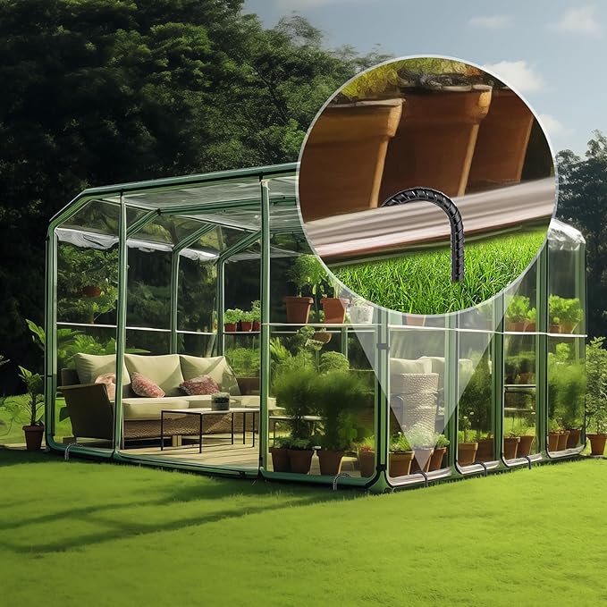 16 Inches 24-Pack J Hook Rebar Stakes Heavy Duty Tent Stakes with Chisel Point End, Steel Ground Anchors Metal Garden Stakes Chain Link Fence Stakes Black Coated-HomvellaHome