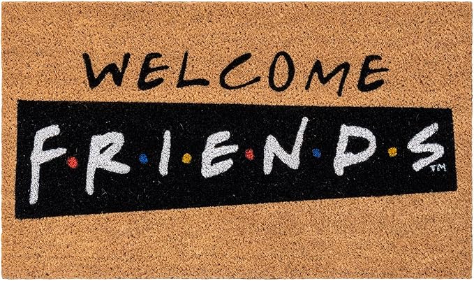 Gertmenian Friends Coir Doormat - 2x3 Welcome Mat (2-Pack), Ideal for High Traffic Areas in Front Door, Garage, Entryway - Paramount Central Perk/Welcome, 80028-HomvellaHome