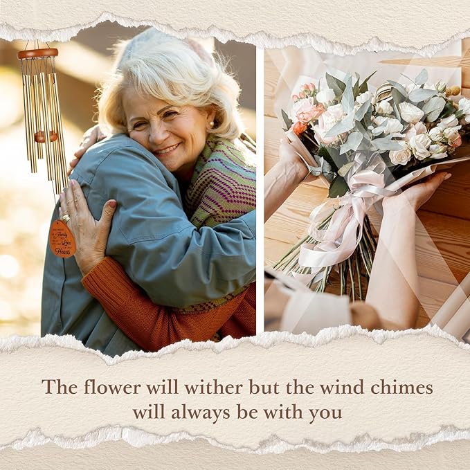 10th Anniversary Wind Chime, 10th Anniversary Romantic Gifts for Him, Her, Couple, Men, Women, Wife, Husband, Newlywed, Aluminum Anniversary's Keepsake Gifts Ideas-HomvellaHome