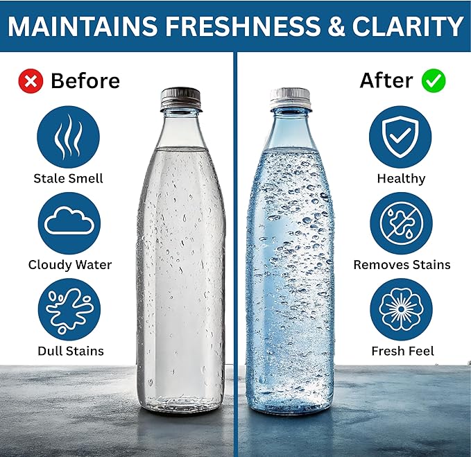 120-pcs Water Bottle Cleaner Tablets, Chlorine-free, Water Bottle cleaner, Tumbler washer and Glass bottle cleaner Removes stubborn stains and Freshens glass bottles and utensils-HomvellaHome