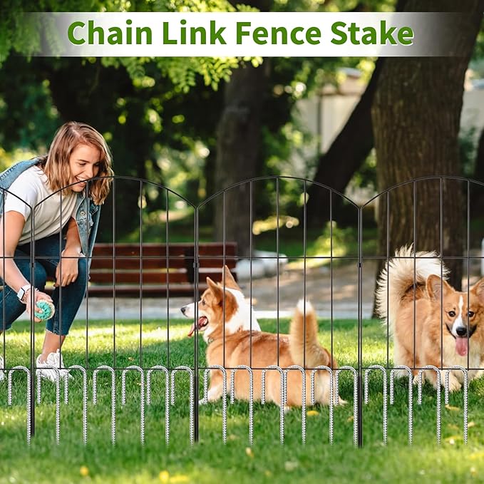 12 inch Stakes Heavy Duty 100-Pack J Hook Metal Fence Stake for Dogs Digging Tent and Outdoor Decorations Inflatables Rebar Metal Spikes for Ground-HomvellaHome