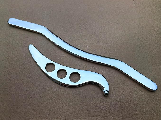 Gua sha Tool gua sha Stainless Steel iastm Tool Gussha Massage Tool Muscle Scraping Tool for Soft Tissue Therapy and Reduce Arms,Back, Legs, Neck Muscle Pain(zhisandong)………-HomvellaHome