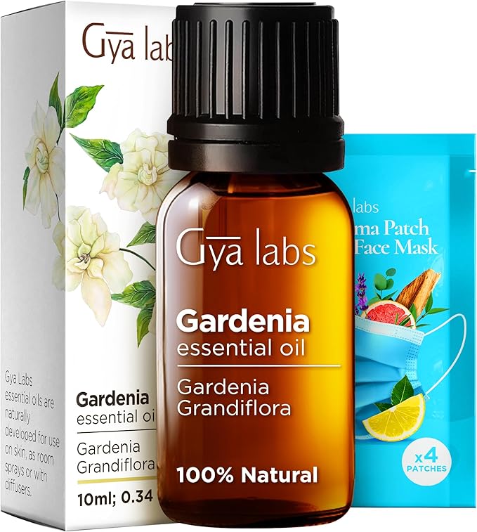 Gya Labs Gardenia Essential Oil for Diffuser - 0.34 Fl Oz - 100% Pure Natural Gardenia Oil for Skin, Aromatherapy & Candle Making Scent-HomvellaHome