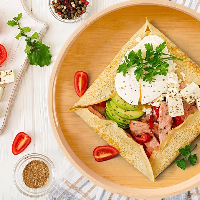 10in Bamboo Lazy Susan Organizer for Countertop and Cabinet with Large and Stable Chassis,Round Rotating Bamboo Tray for Station Organizer,for Kitchen Bathroom Laundry Room (10in)-HomvellaHome