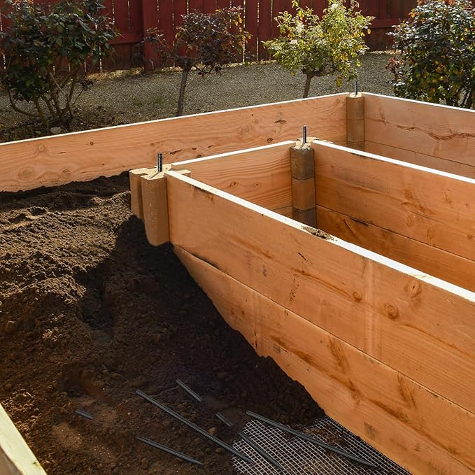 16 inches Rebar Stakes Heavy Duty (34-Pack) Metal Spikes for Concrete Timber, Garden Plant, Straight Steel Stakes for Tent, 3/8" Thickness Ground Anchors with Chisel Point End, Black-HomvellaHome