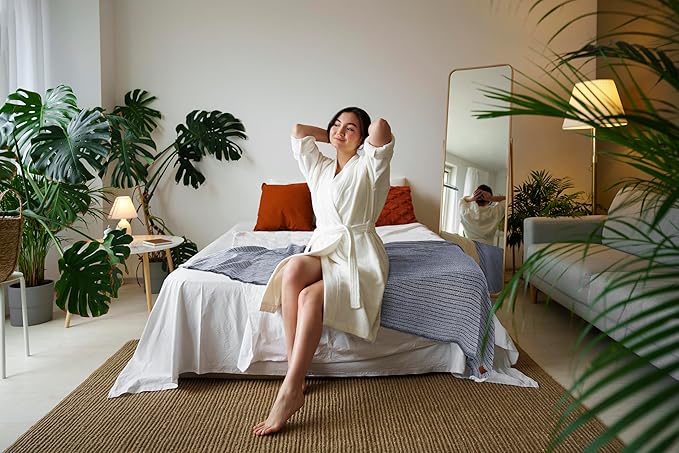 Gold Case Throw Blanket for Bed – 100% Recycled Turkish Cotton Bed Blanket – Decorative Throw Cotton Blankets for Living Room & Bedroom – Woven Twin Blankets – Vintage Beige – 71x90-HomvellaHome