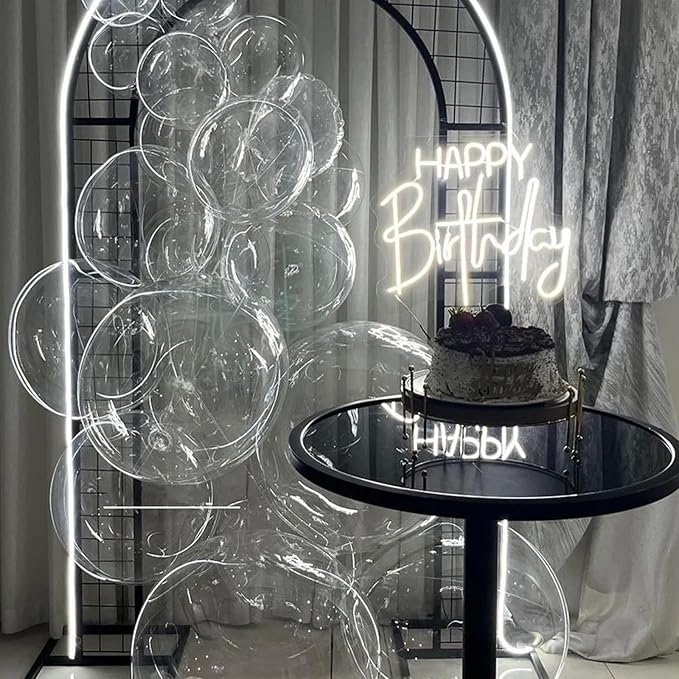 130pcs Clear Balloons Different Sizes 18" 12" 10" 5" Transparent Latex Balloon Garland Arch Kit for Birthday Baby Shower Graduation Wedding Gender Reveal Anniversary Party Decorations-HomvellaHome
