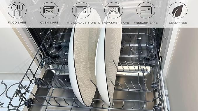 15" Large Serving Platter - Oval Large Serving Tray, Ceramic Serving Dish, White Platters for Serving Food, Appetizers, Entertaining, Party, Set of 2-HomvellaHome