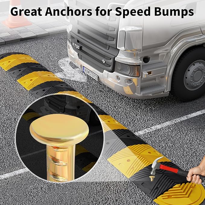 16 Inch Rebar Stakes (20 Pack) 1/2 Inch Diameter Galvanized Steel Ground Anchors Heavy Duty Anchoring Spikes for Speed Bump, Parking Curb and Tent-HomvellaHome