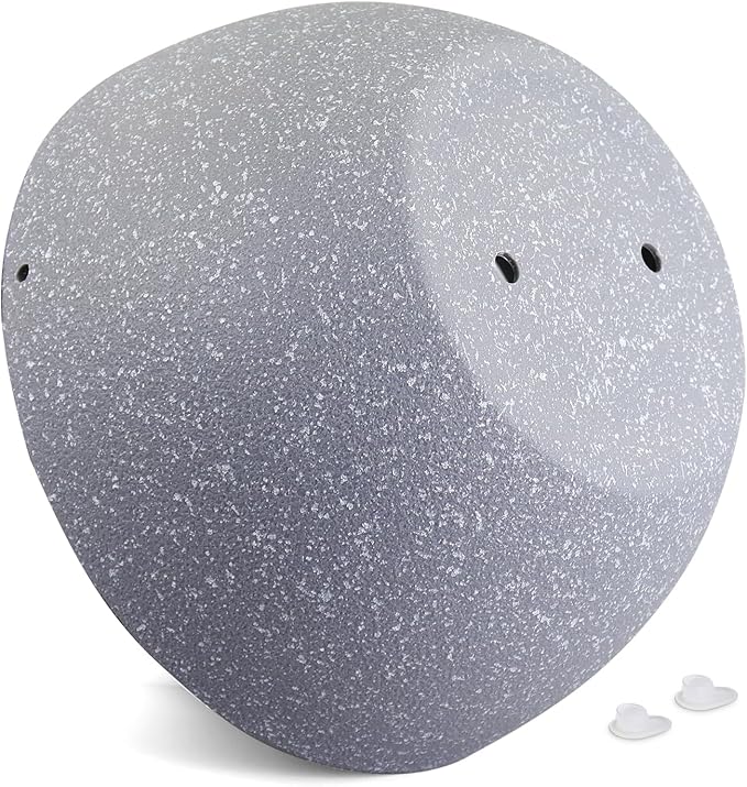 10 inch Hanging Planters for Indoor Outdoor Plants, 2 Pack Hanging Flower Pots with Drainage Holes and Chain for Garden Porch, Plastic Hanging Baskets for House Plants, Speckled Grey-HomvellaHome