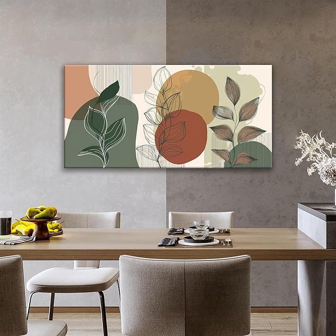 Tsomzxng Abstract Boho Wall Art Century Modern Canvas Art Wall Decor Artwork Abstract Wall Decor Modern Minimalist Canvas Painting Prints Wall Picture For Bedroom Bathroom Office Wall Artwork 20"X40"-HomvellaHome