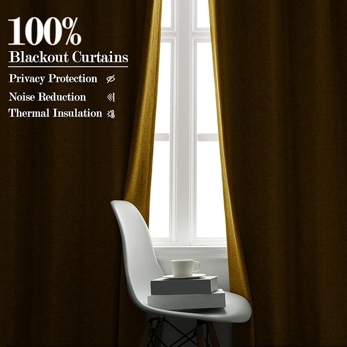 150 Inches Extra Wide Room Divider Draperies, Pinch Pleat Drapes, Absolutely Blackout Sliding Door Drapery, Total Privacy Ceiling Track Curtains, 150" W by 84" L, Yellow (1 Panel)-HomvellaHome