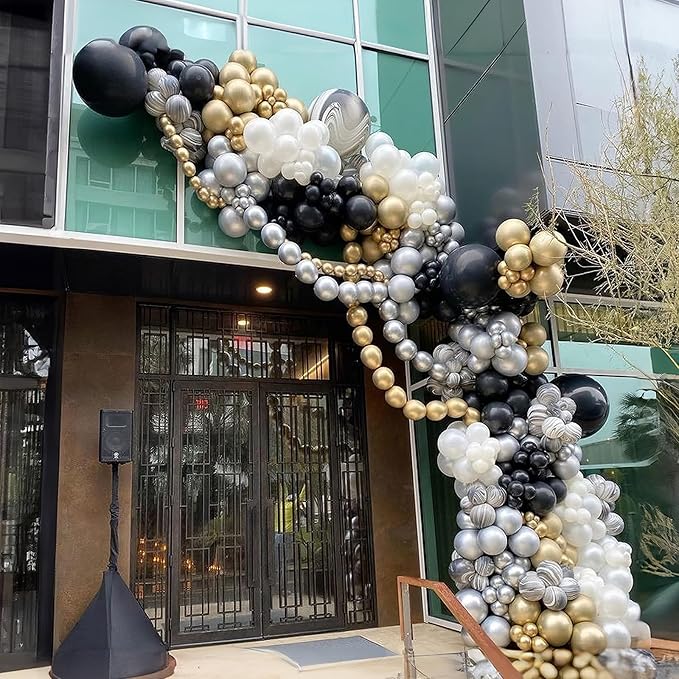 Gold Quick Link Balloons, 60PCS Linking for Balloon Wall Arch Chains, 6inch Linkable for Wedding Birthday Baby Shower Engagement Graduation Party Decorations-HomvellaHome