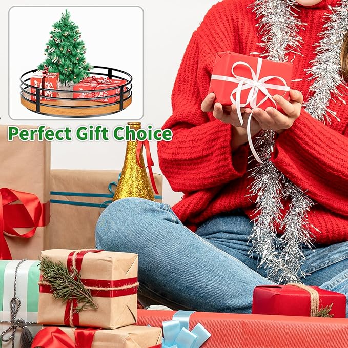 10" Lazy Susan Turntable Organizer - Wood Round Lazy Susan for Cabinet Kitchen Countertop Dining Table Pantry Cupboard Bathroom Coffee Bar Storage Home Decor-HomvellaHome