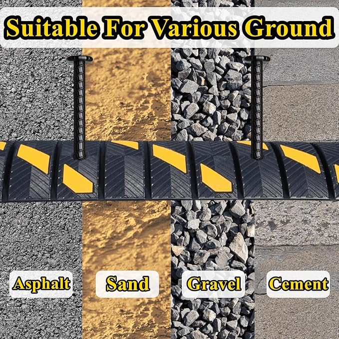 16 Inch Rebar Stakes 10 Pack Heavy Duty Ground Anchors 1/2 Inch Diameter Galvanized Steel Asphalt Anchoring Metal Spikes for Speed Bump, Parking Curb and Camping Tent-HomvellaHome