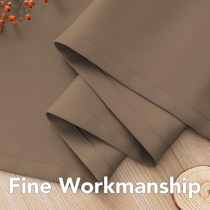 H.VERSAILTEX Blackout Curtains 84 inches Long for Living Room Thermal Insulated Room Darkening Window Treatment Panels Drapes Light Reducing Curtains for Bedroom, 2 Panels, 52" W x 84" L, Macchiato-HomvellaHome