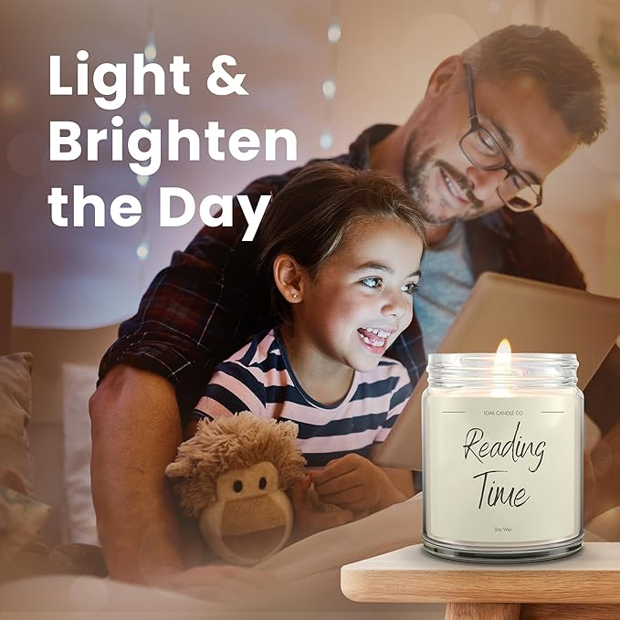 1OAK Vanilla Soy Candles - Reading Candle - Gifts for Readers - Cool Gifts for Book Lovers Women - Book Themed-HomvellaHome