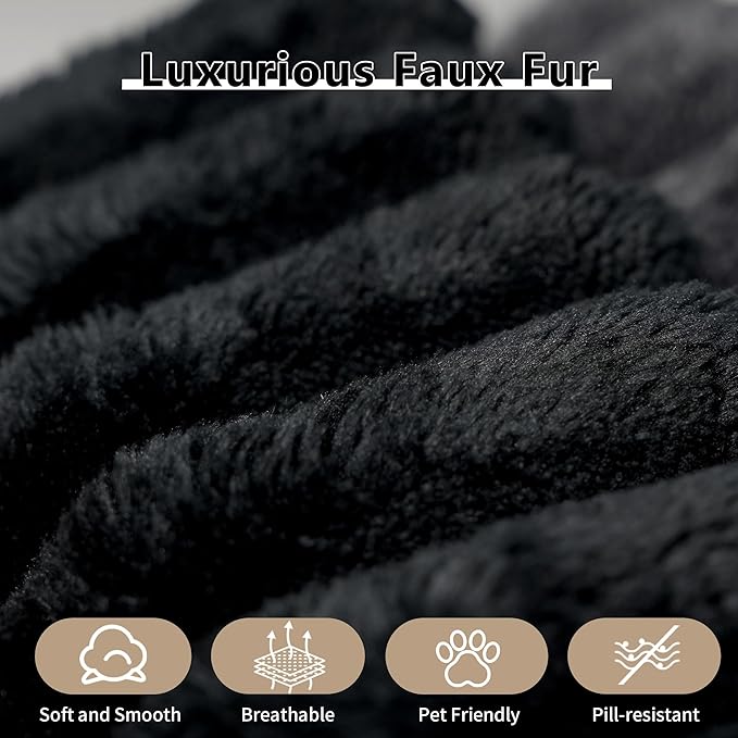 118" L Shaped Modern Sofa Modular Sectional Cloud Couch with Ottoman,Deep Seat Upholstered Couches with Plush Corduroy Fabric for Living Room Furniture,Bedroom and Apartment,No Assembly Required,Black-HomvellaHome