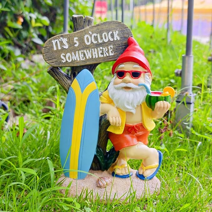 Garden Gnomes Outdoor Funny,Gnomes Decorations for Yard Statues Decor-HomvellaHome