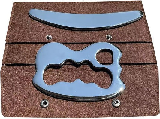 Gua sha Tool gua sha Stainless Steel iastm Tool Gussha Massage Tool Muscle Scraping Tool for Soft Tissue Therapy and Reduce Arms,Back, Legs, Neck Muscle Pain(zh)………-HomvellaHome