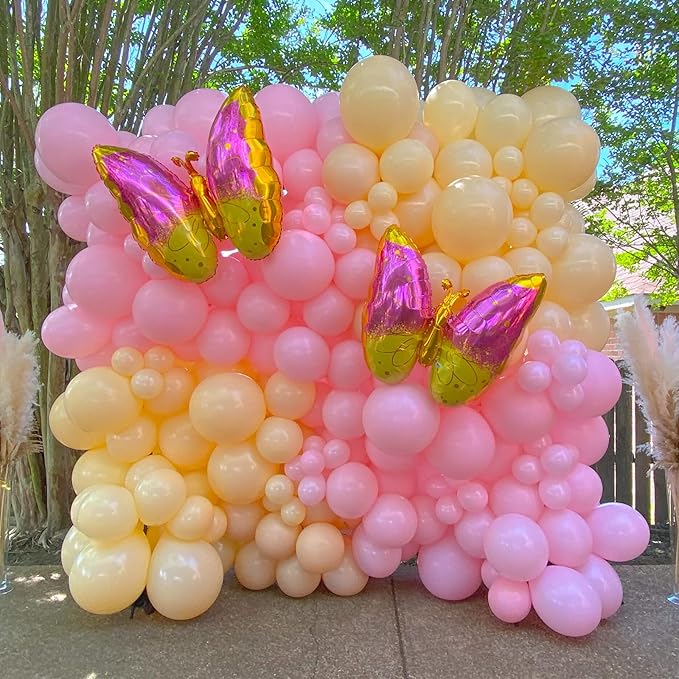 130pcs Pink Balloons Different Sizes 18" 12" 10" 5" Party Latex Balloons for Birthday Baby Shower Wedding Anniversary Princess Theme Party Decorations-HomvellaHome