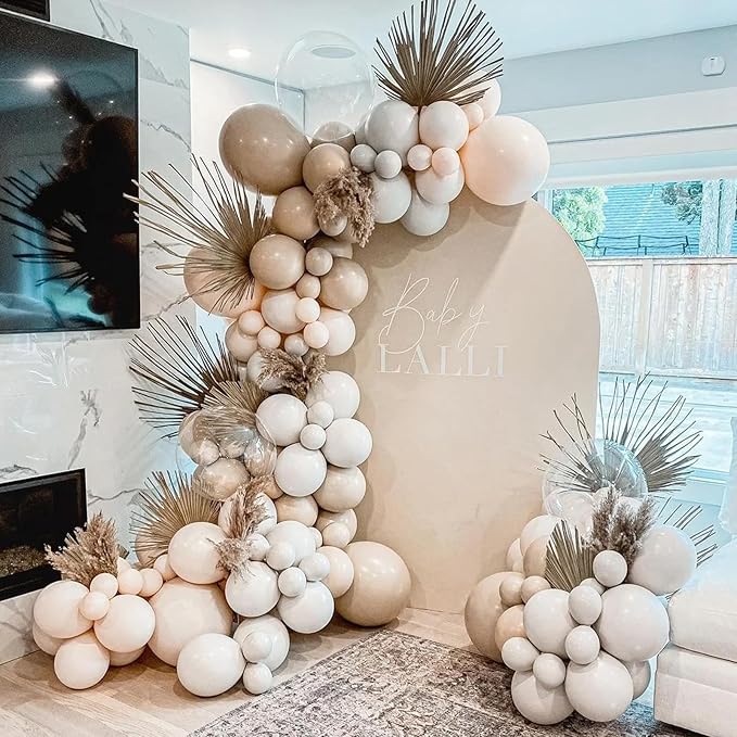 130pcs Blush Pink Balloons Different Sizes 18" 12" 10" 5" Boho Pink Latex Balloon Garland Arch Kit for Birthday Baby Shower Graduation Wedding Gender Reveal Party Decorations-HomvellaHome