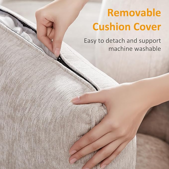 Modular Sectional Sofa, Convertible Sofa Couch Modular Sofa with Ottoman, Sectional Sofas for Living Room Small Apartments-HomvellaHome