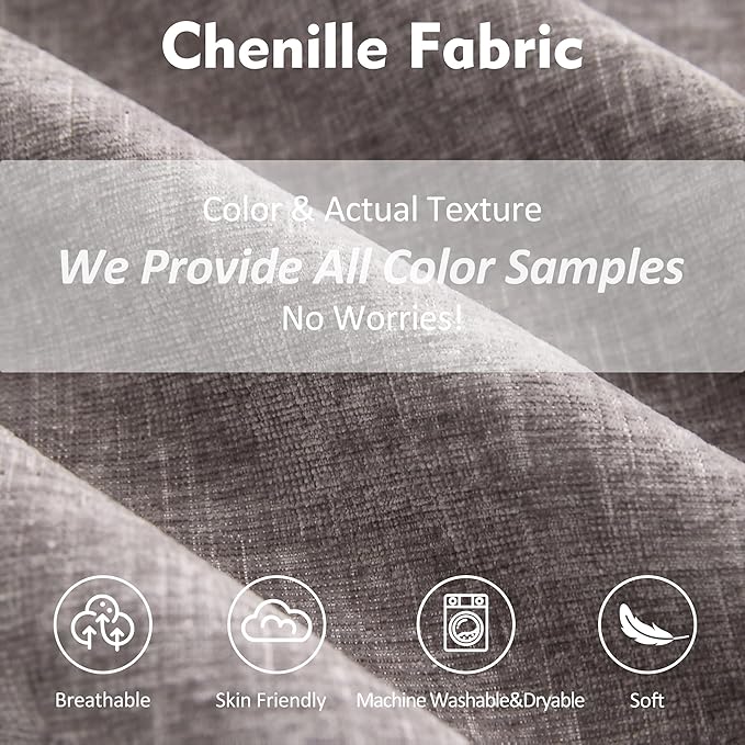 142.5" U Shaped Couch, Modular Sectional Sofa, 3-Seater Comfy Cloud Couch with Movable Ottoman, Deep Seat Couches for Living Room, Chenille, Slate-HomvellaHome