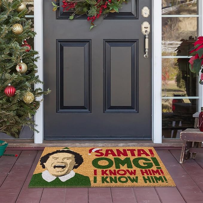 Gertmenian Paramount The Elf Coir Doormat - 2x3 Welcome Mat (2-Pack), Ideal for High Traffic Areas in Front Door, Garage, Entryway - OMG/Costume, 80025-HomvellaHome