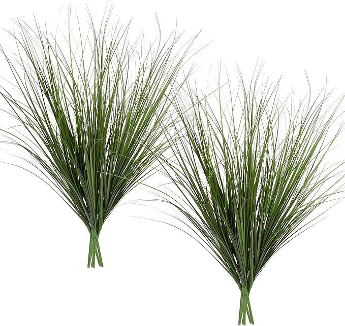 12PCS Fake Plants Artificial Wheat Grass Greenery Plastic Plants Fake Grass Artificial Plants for Outdoor Decor Artificial Grass Plant with Greenery Stems for Indoor Home Decoration 26.4"-HomvellaHome