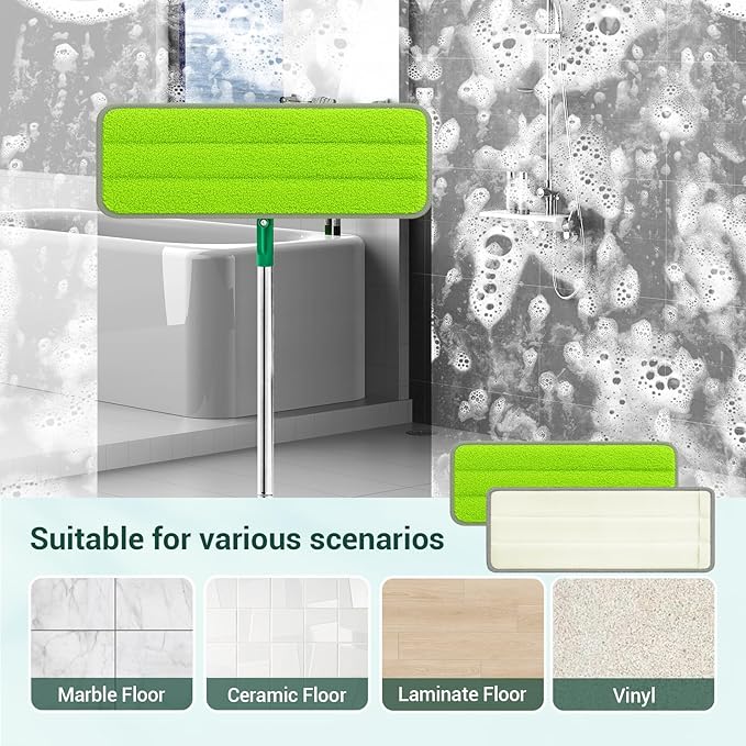 10Pcs Mop Replacement Pads,Compatible with Libman Rinse 'n Wring Mop Universal Mop Pads Mop Head Refills Washable Wet Mop,Compatible with Most 11-13” Size Mops-HomvellaHome