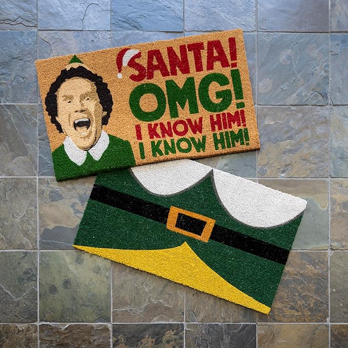 Gertmenian Paramount The Elf Coir Doormat - 2x3 Welcome Mat (2-Pack), Ideal for High Traffic Areas in Front Door, Garage, Entryway - OMG/Costume, 80025-HomvellaHome