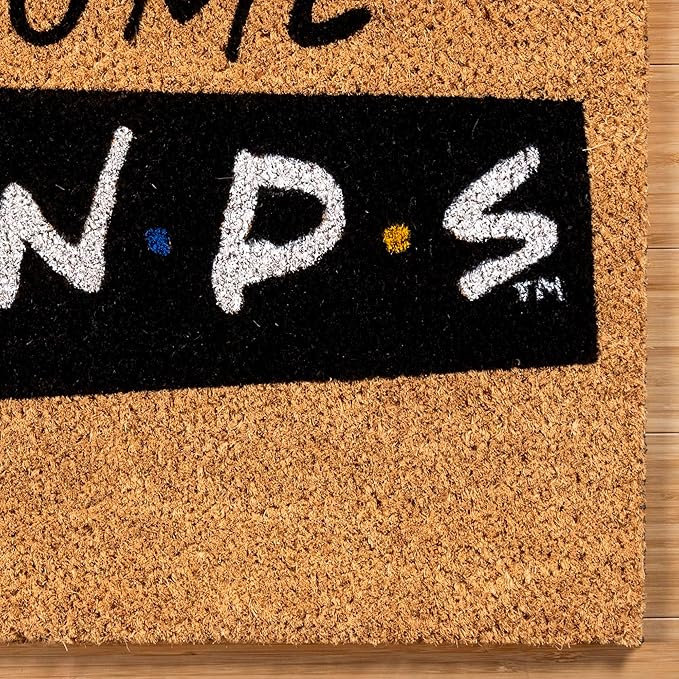Gertmenian Friends Coir Doormat - 2x3 Welcome Mat (2-Pack), Ideal for High Traffic Areas in Front Door, Garage, Entryway - Paramount Central Perk/Welcome, 80028-HomvellaHome