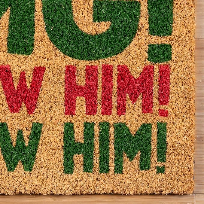 Gertmenian Paramount The Elf Coir Doormat - 2x3 Welcome Mat (2-Pack), Ideal for High Traffic Areas in Front Door, Garage, Entryway - OMG/Costume, 80025-HomvellaHome
