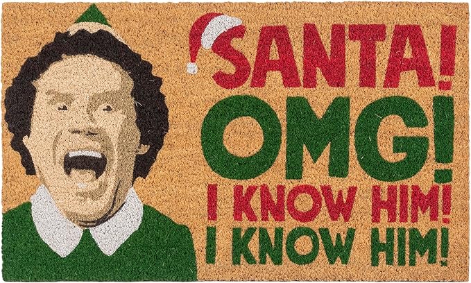 Gertmenian Paramount The Elf Coir Doormat - 2x3 Welcome Mat (2-Pack), Ideal for High Traffic Areas in Front Door, Garage, Entryway - OMG/Costume, 80025-HomvellaHome