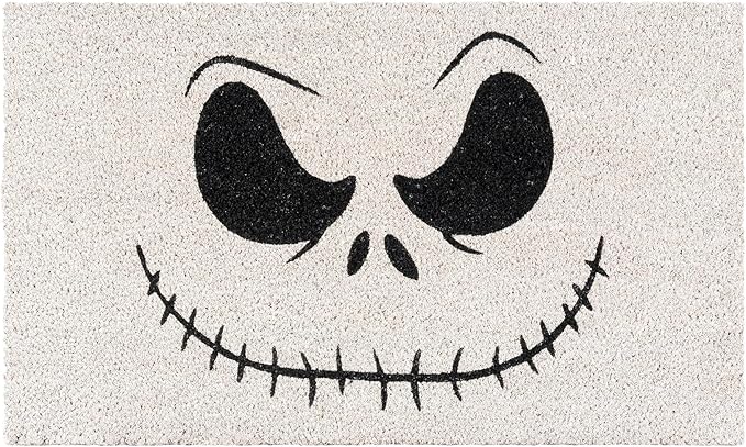 Gertmenian Nightmare Before Christmas Coir Doormat - 2x3 Welcome Mat (2-Pack), Ideal for High Traffic Areas in Front Door, Garage, Entryway - Disney Nightmare Jack Skellington, 80024-HomvellaHome