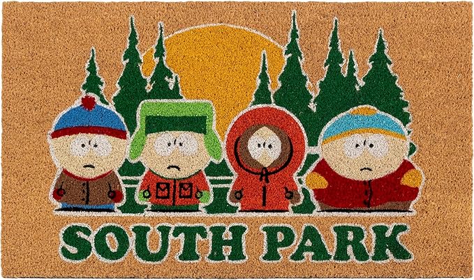 Gertmenian Coir Doormat - 2x3 Welcome Mat (2-Pack), Ideal for High Traffic Areas in Front Door, Garage, Entryway - South Park Gang/South Park Blocks, 80010-HomvellaHome