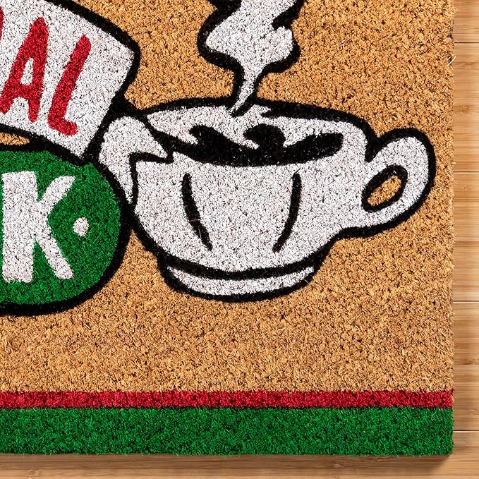 Gertmenian Friends Coir Doormat - 2x3 Welcome Mat (2-Pack), Ideal for High Traffic Areas in Front Door, Garage, Entryway - Paramount Central Perk/Welcome, 80028-HomvellaHome