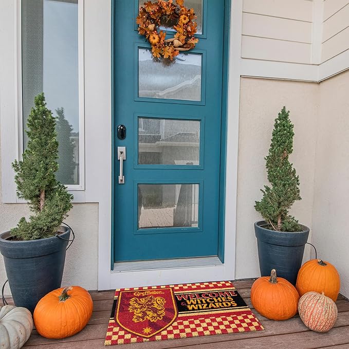 Gertmenian Harry Potter Coir Doormat - 2x3 Welcome Mat (2-Pack), Ideal for High Traffic Areas in Front Door, Garage, Entryway - Paramount Hogwarts/Witches, 80027-HomvellaHome